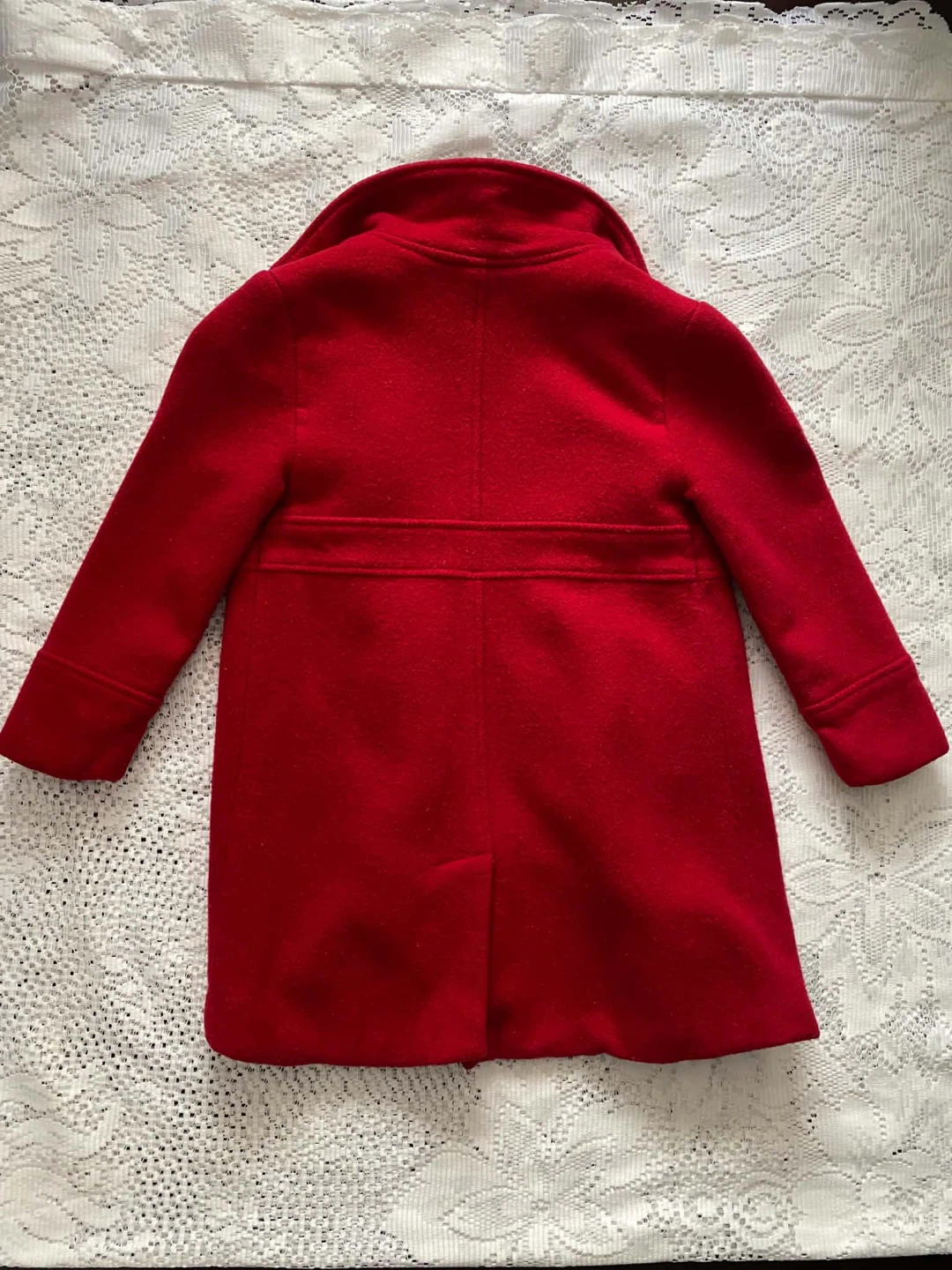 USED Eivissa Girl red wool coat size 4 - photo 2