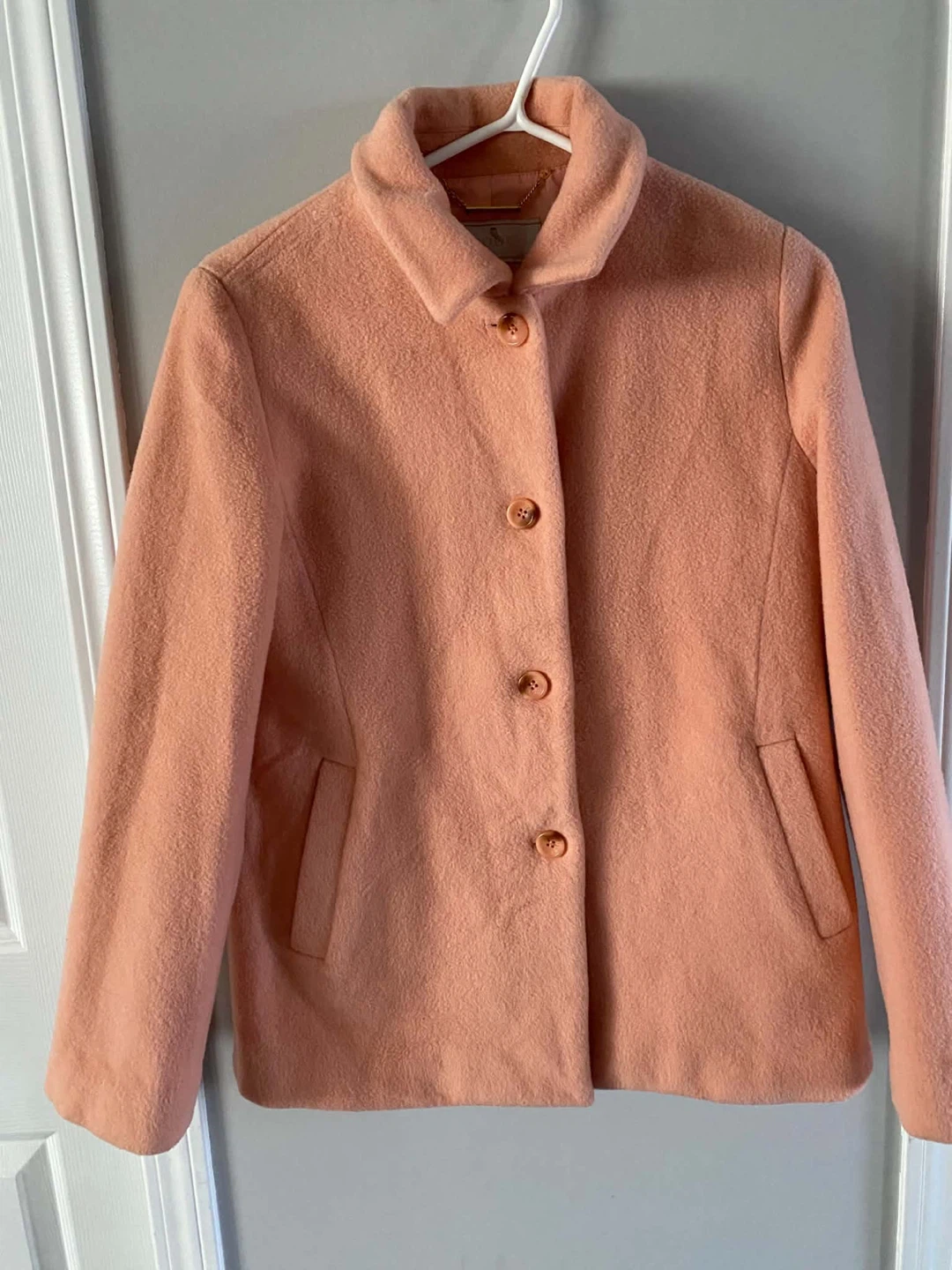 SOUP Peach Wool Blend Coat