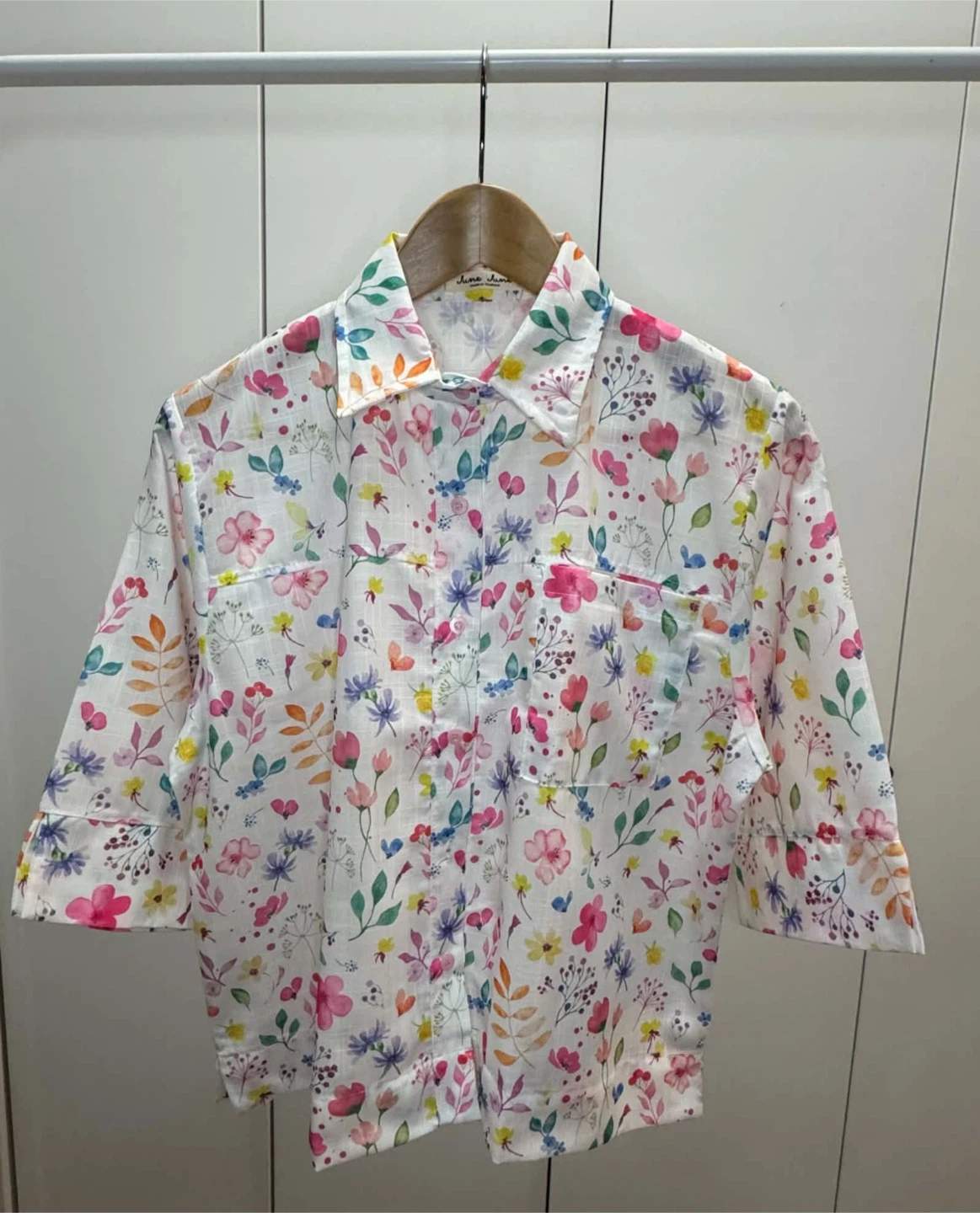 June June Floral Button-Up Shirt