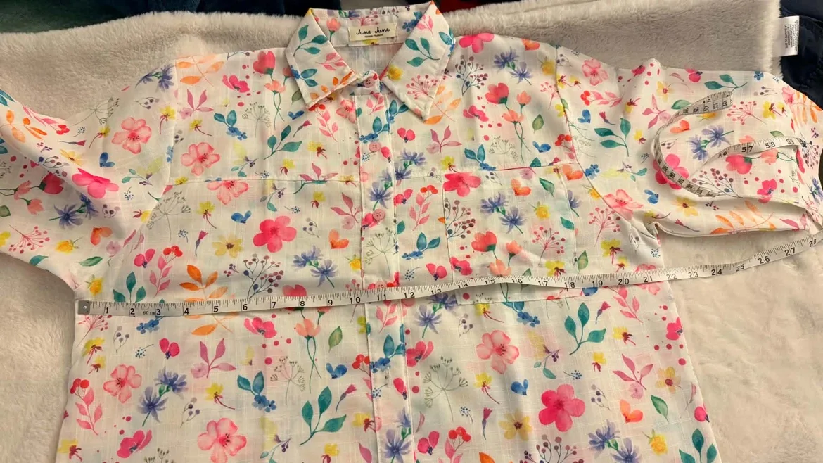 June June Floral Button-Up Shirt - photo 3