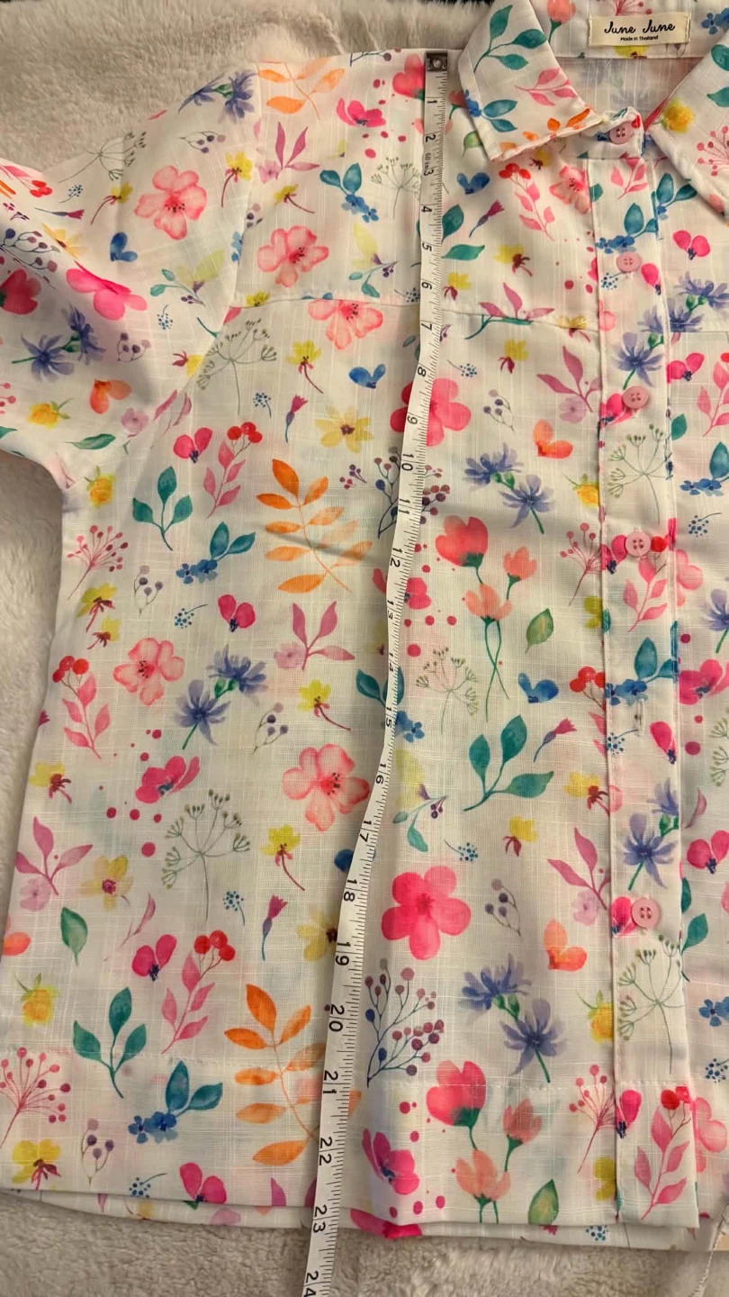 June June Floral Button-Up Shirt - photo 4