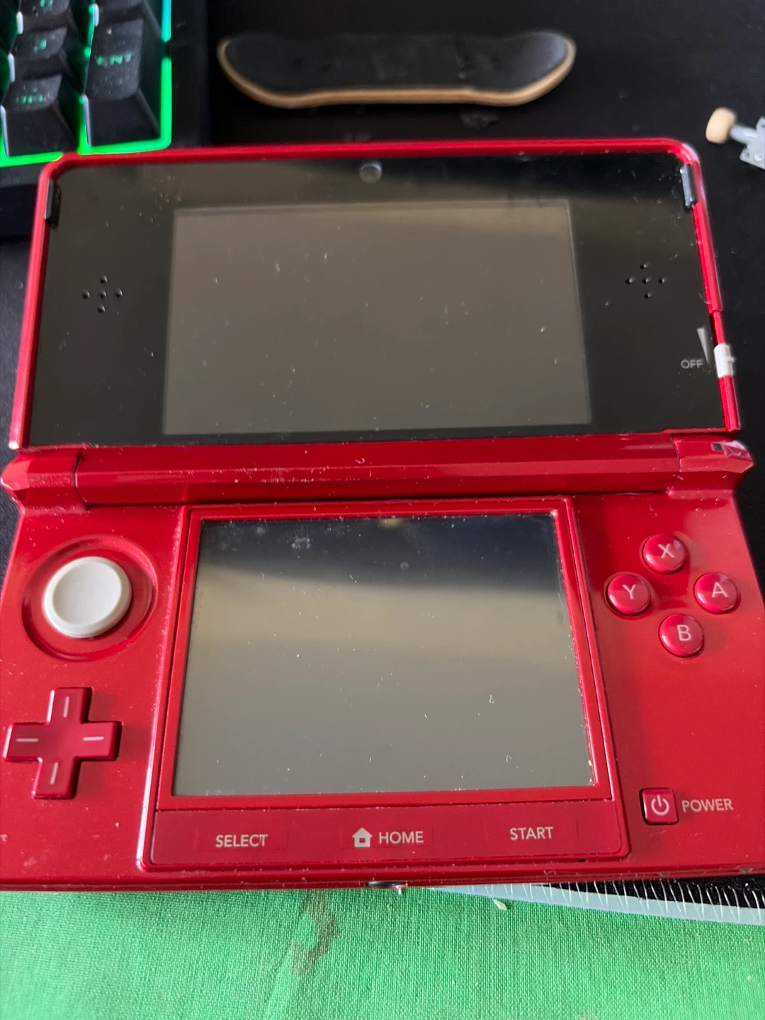 Nintendo 3DS Red Console with Mario Kart 7 - photo 3