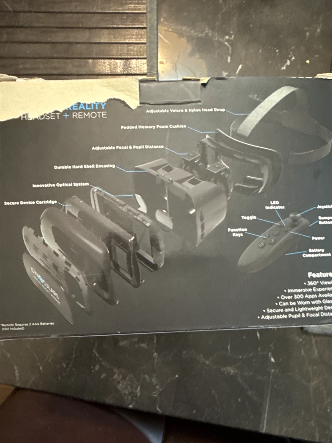 Hype Cynoculars Virtual Reality Headset + Remote - photo 3