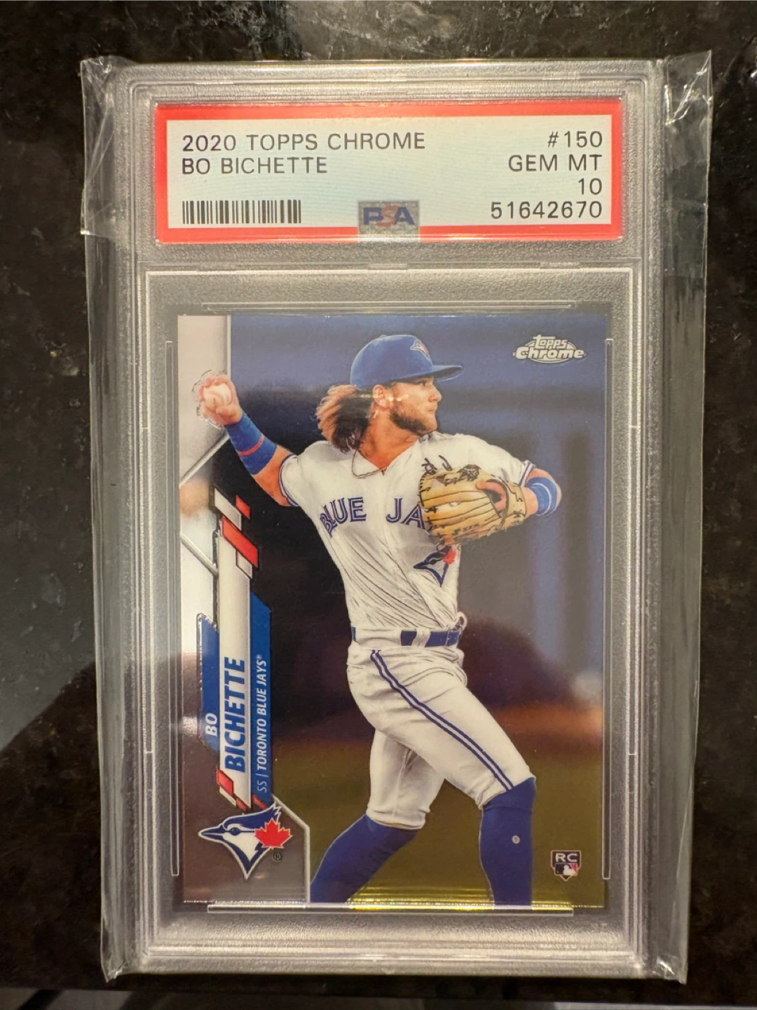 2020 Topps Chrome Bo Bichette Rookie Card PSA 10