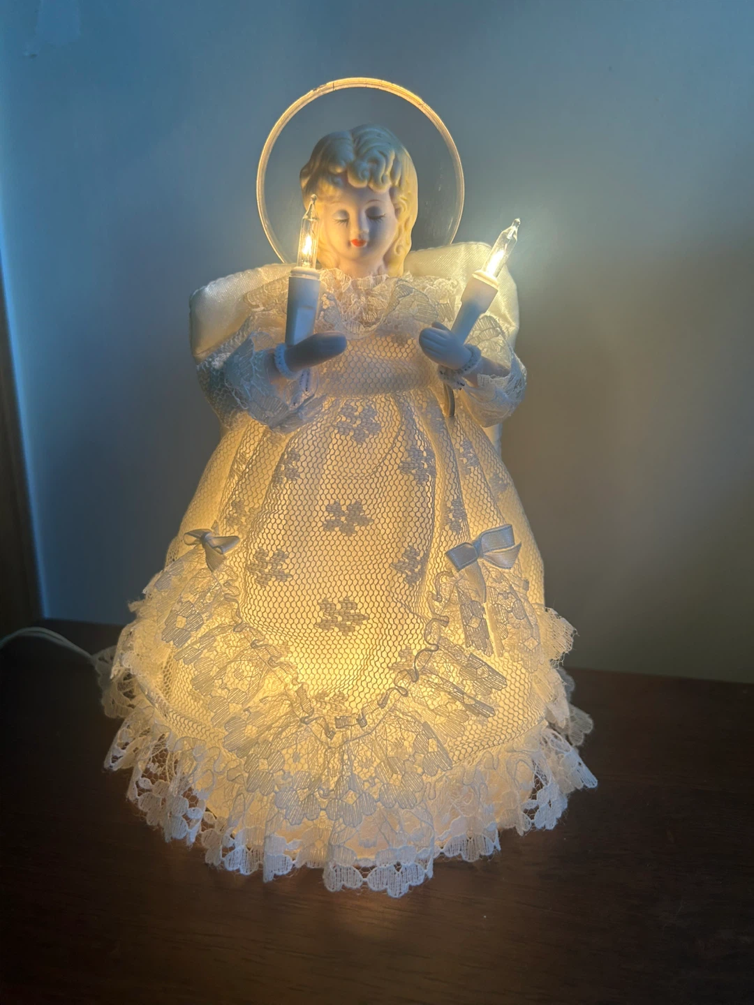 Vintage Lighted Christmas Angel