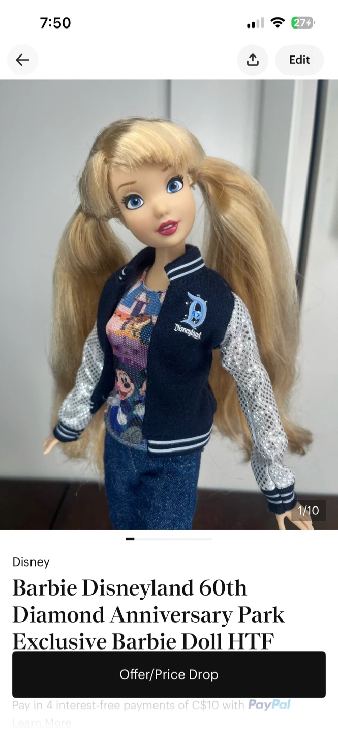 Diamond Anniversary Disneyland Celebration Collector Doll