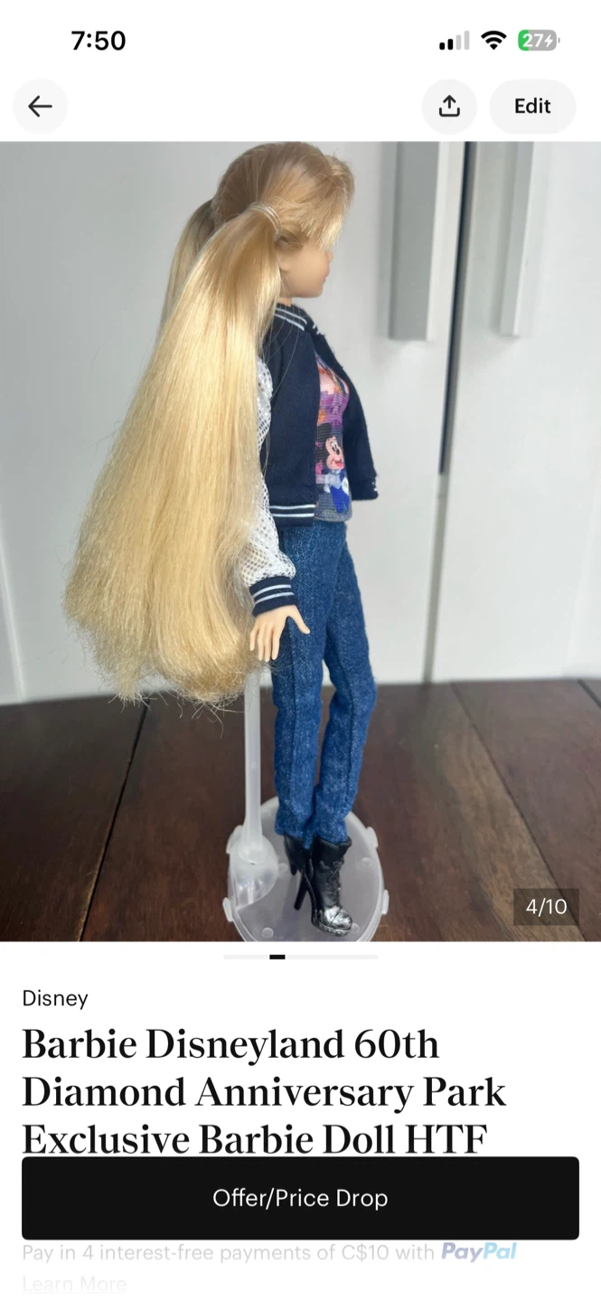 Diamond Anniversary Disneyland Celebration Collector Doll - photo 4