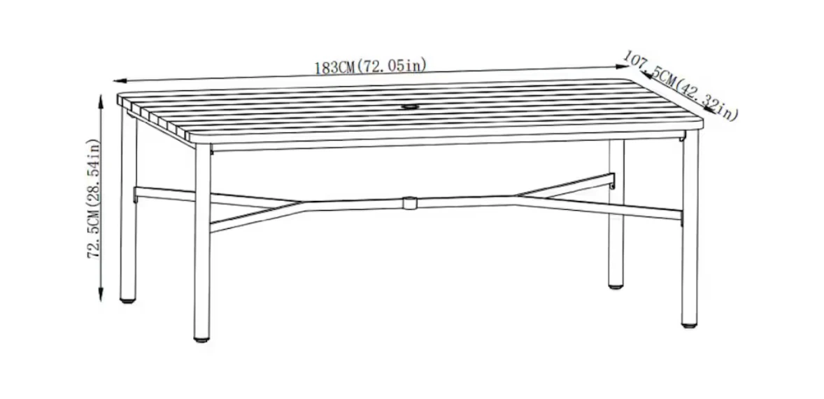 Mix & Match Rectangular Outdoor Dining Table - photo 4