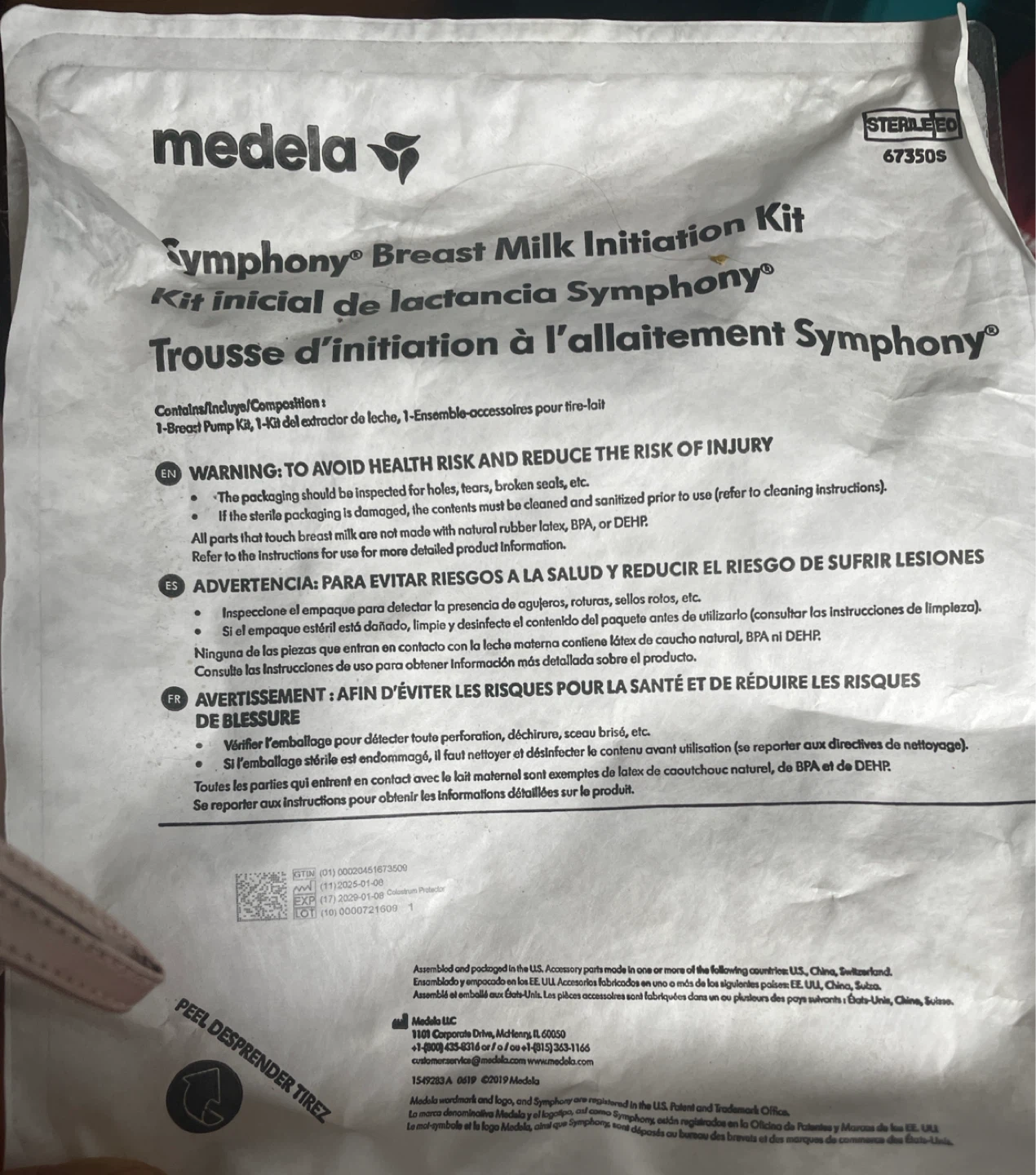 Medela Symphony Breast Milk Initiation Kit and Storage Set - photo 2