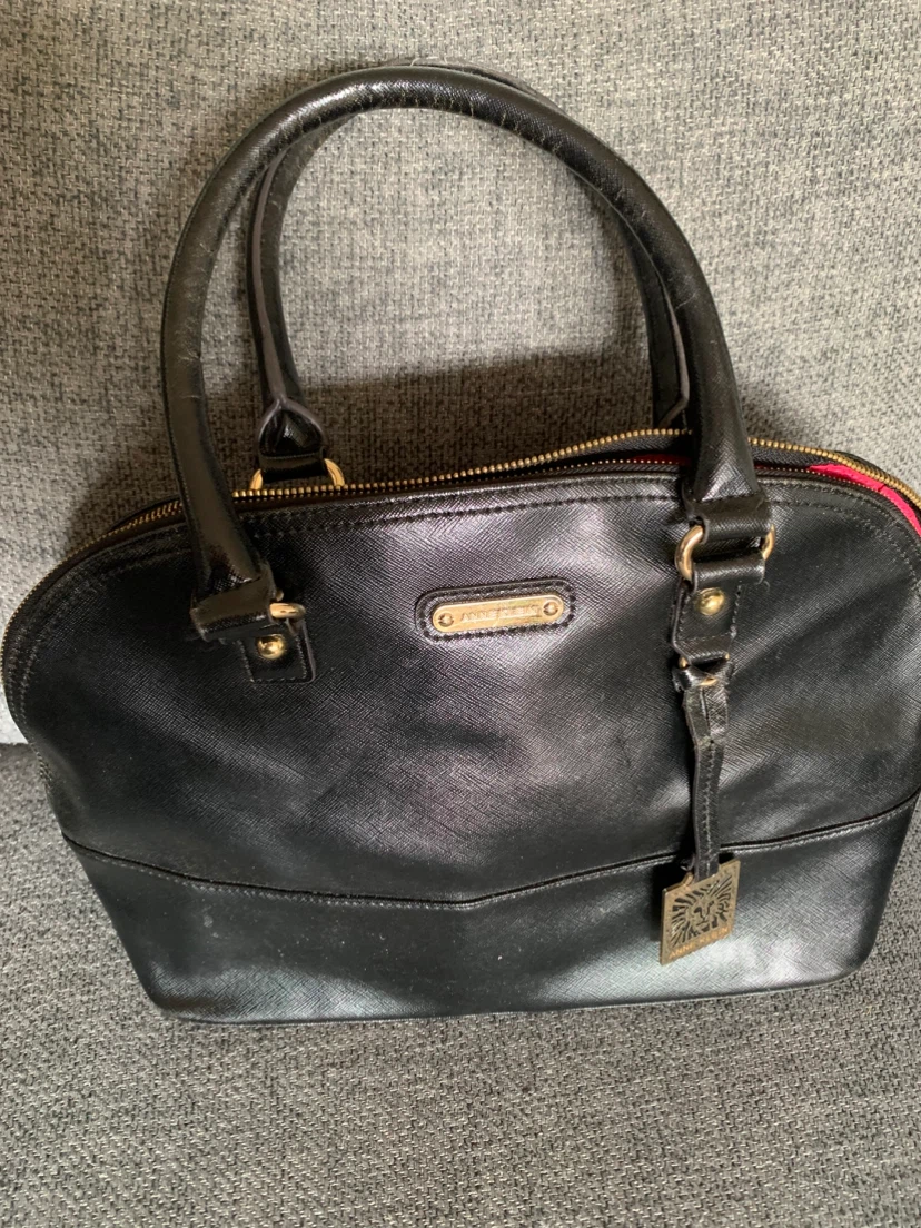 Anne Klein Black Satchel Handbag