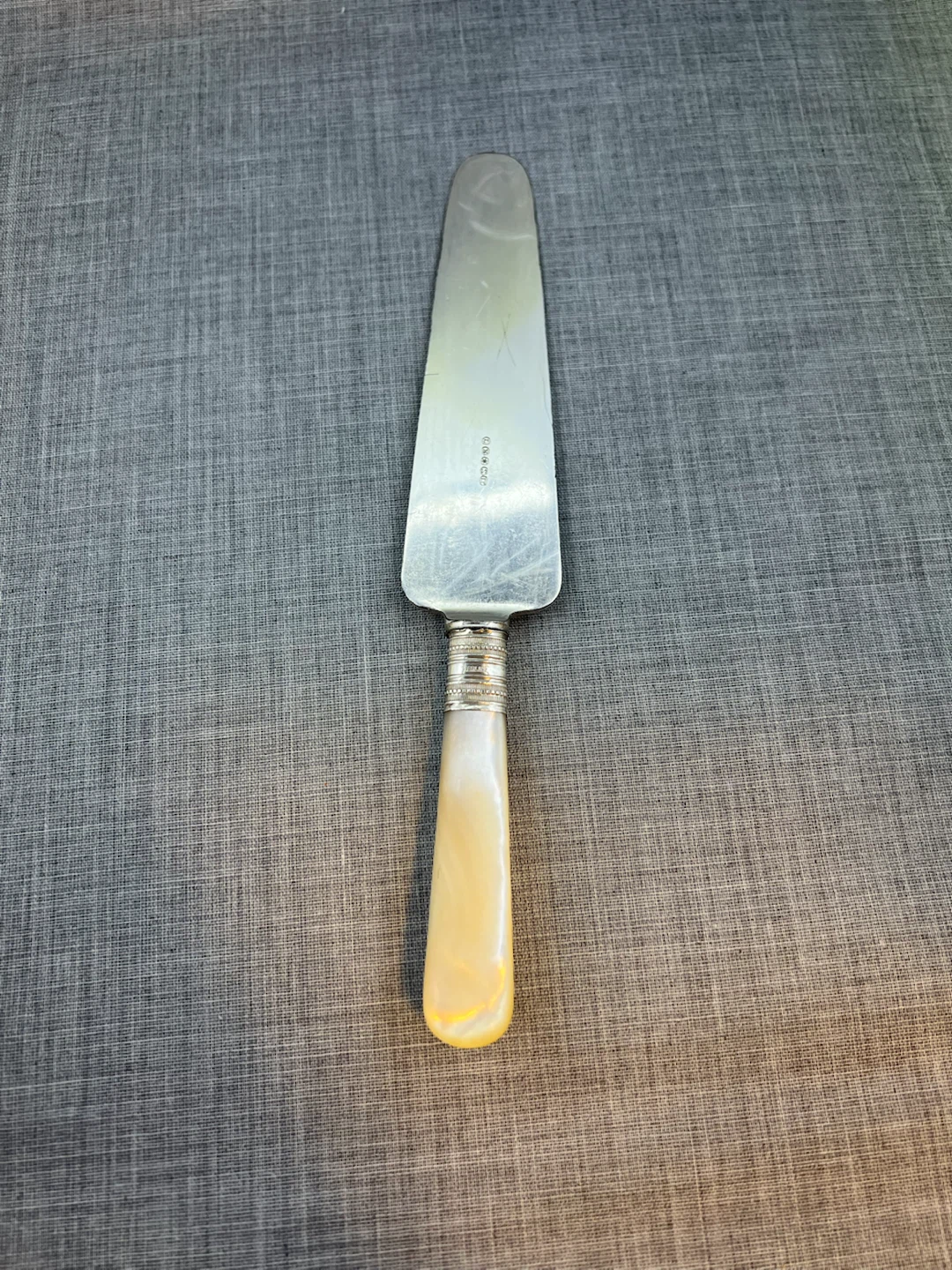 Victorian Silver & Mother of Pearl Desert Server