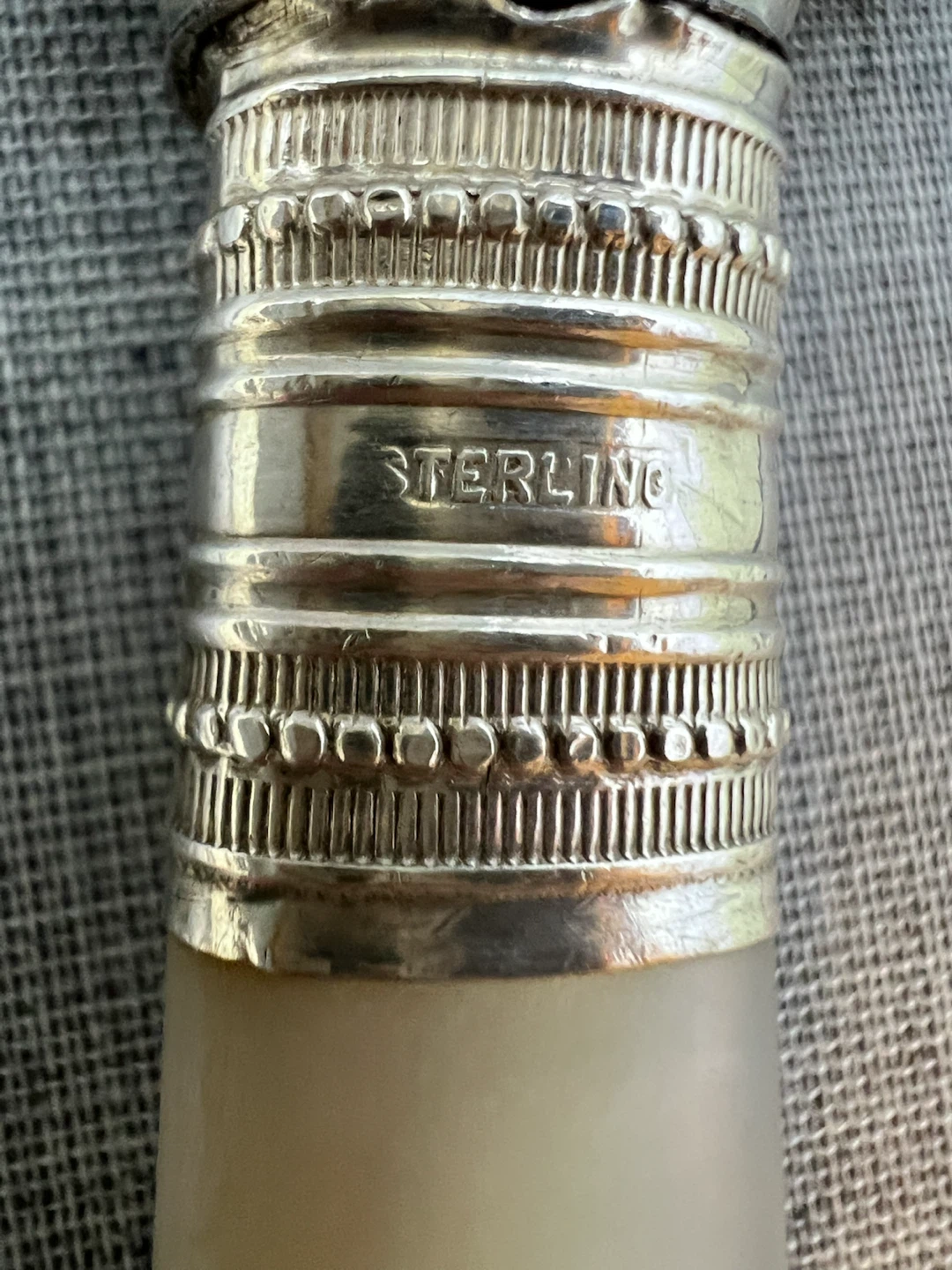 Victorian Silver & Mother of Pearl Desert Server - photo 2