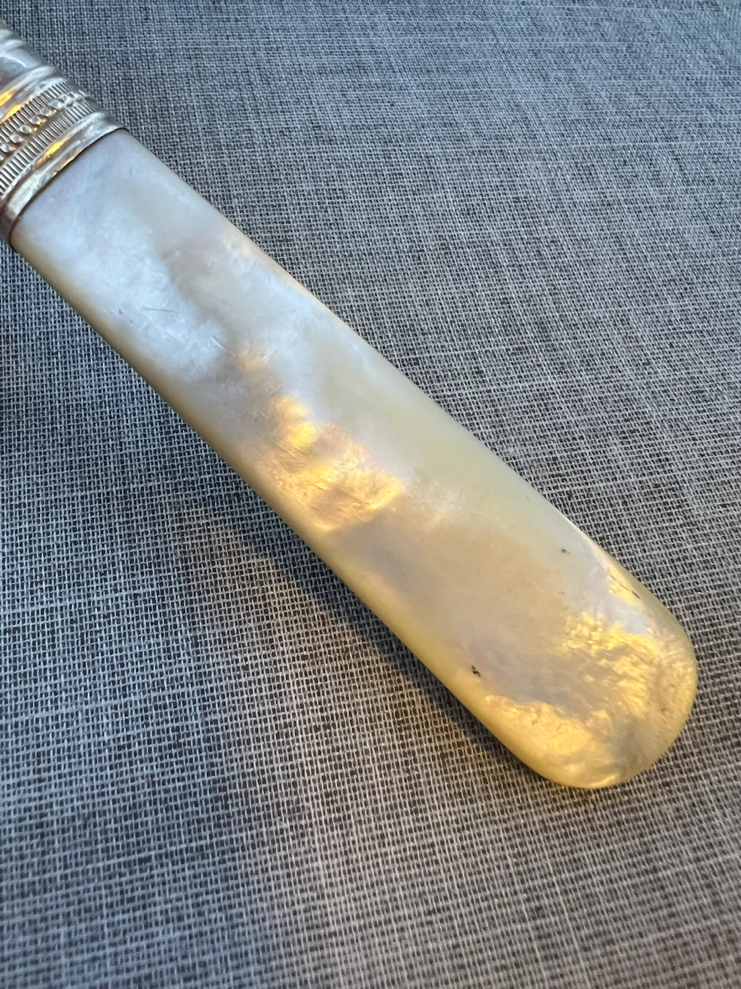 Victorian Silver & Mother of Pearl Desert Server - photo 4