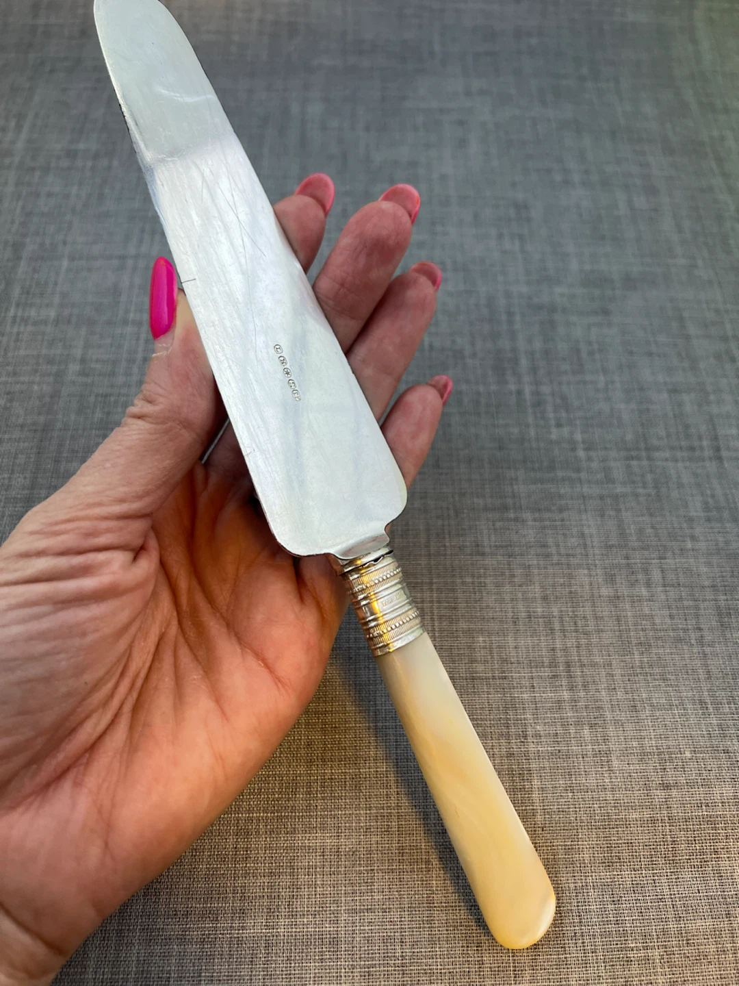 Victorian Silver & Mother of Pearl Desert Server - photo 5
