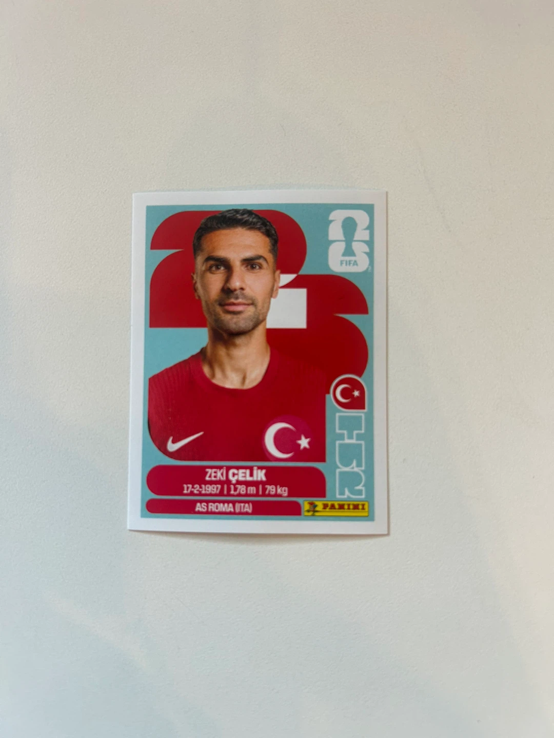 Panini FIFA World Cup 2026 Zeki Çelik Sticker