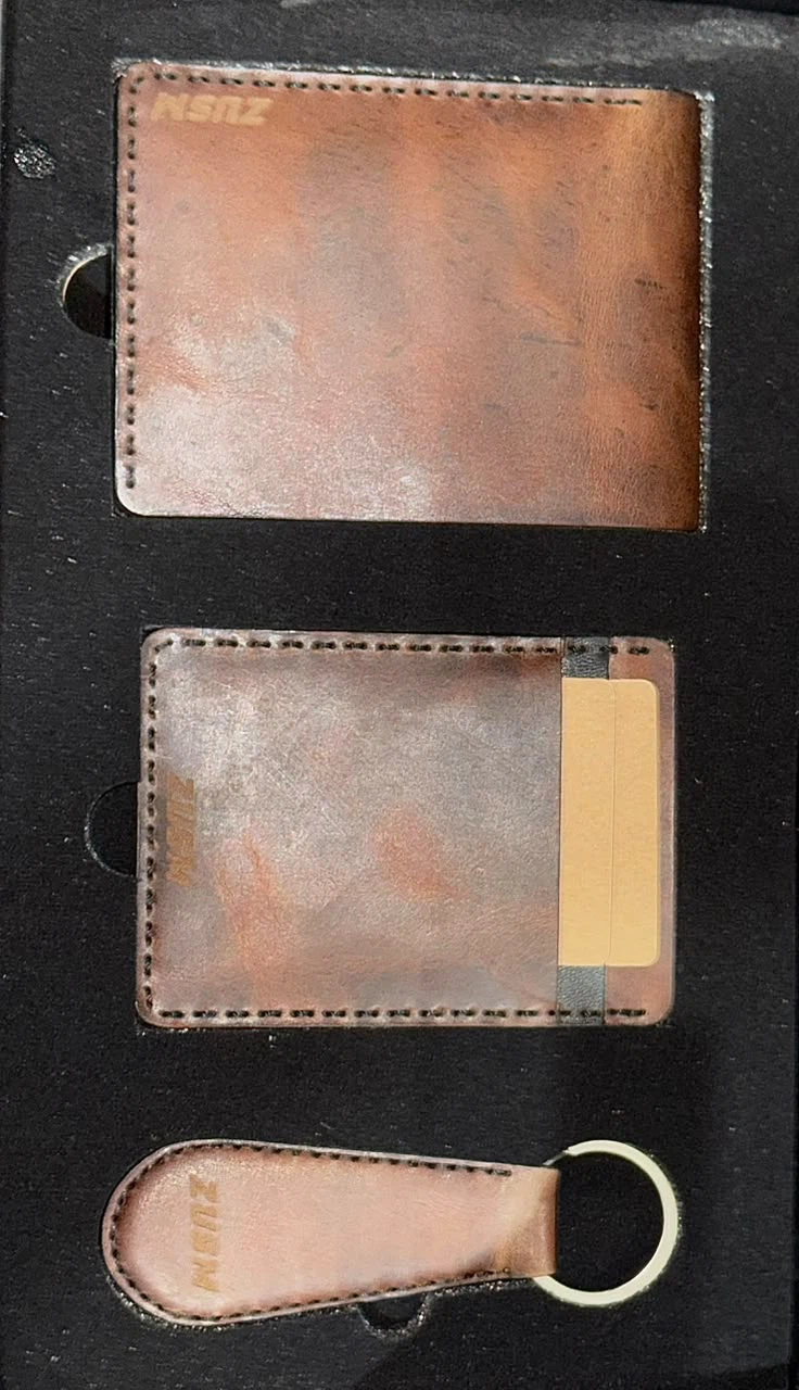 ZUSM Industry Leather Wallet and Keychain Gift Set - photo 5