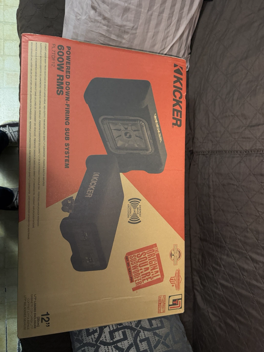 Kicker 12" Powered Down-Firing Subwoofer PL7TDF12