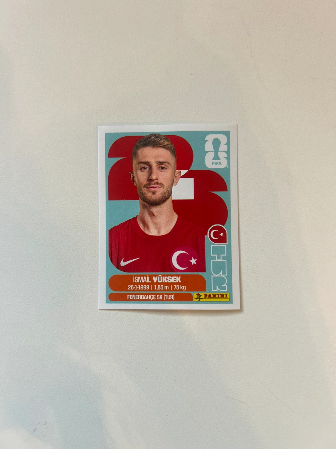 Ismail Yüksek Panini FIFA World Cup 2026 Sticker