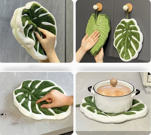 Monstera Leaf Hanging Fingertip Towels - photo 2