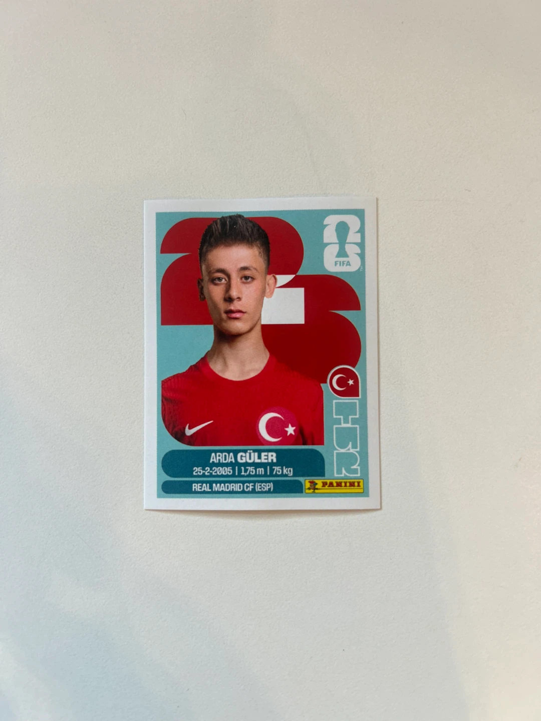 Panini FIFA World Cup 2026 Arda Güler Sticker