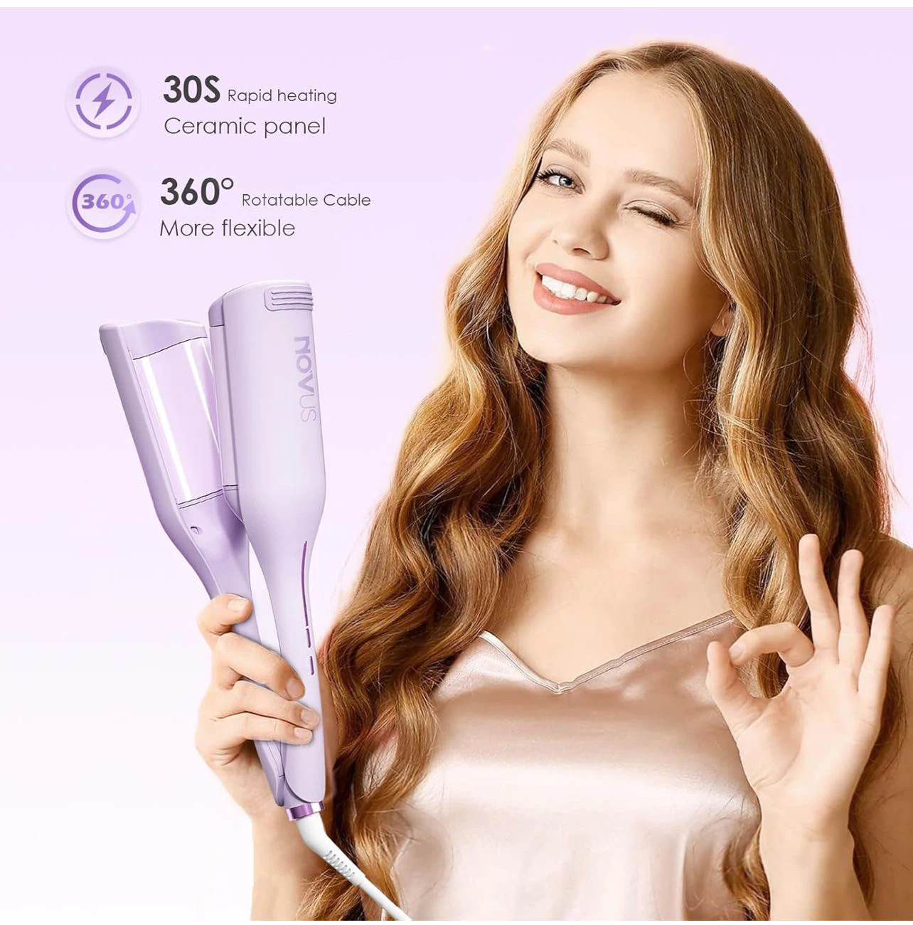 2-Barrel Hair Curling Iron - photo 2