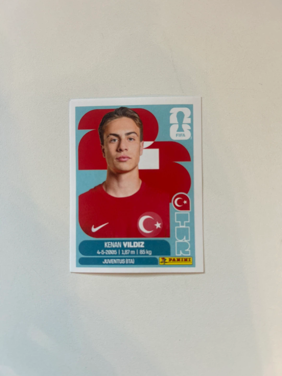 Panini FIFA World Cup 2026 Kenan Yildiz Sticker
