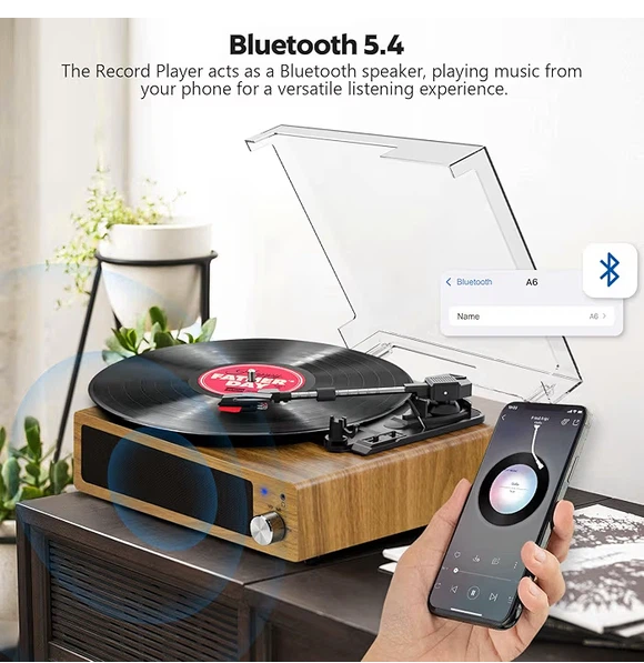 Bluetooth Vinyl Record Player - photo 5