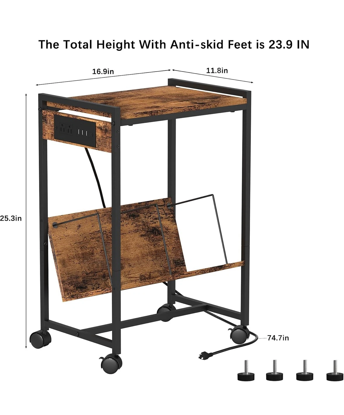 End Table with Power Outlet - photo 2