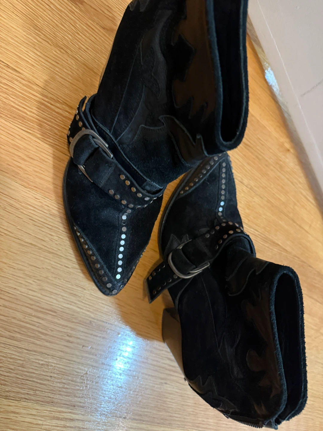 Zadig & Voltaire Black Suede Ankle Boots - photo 2