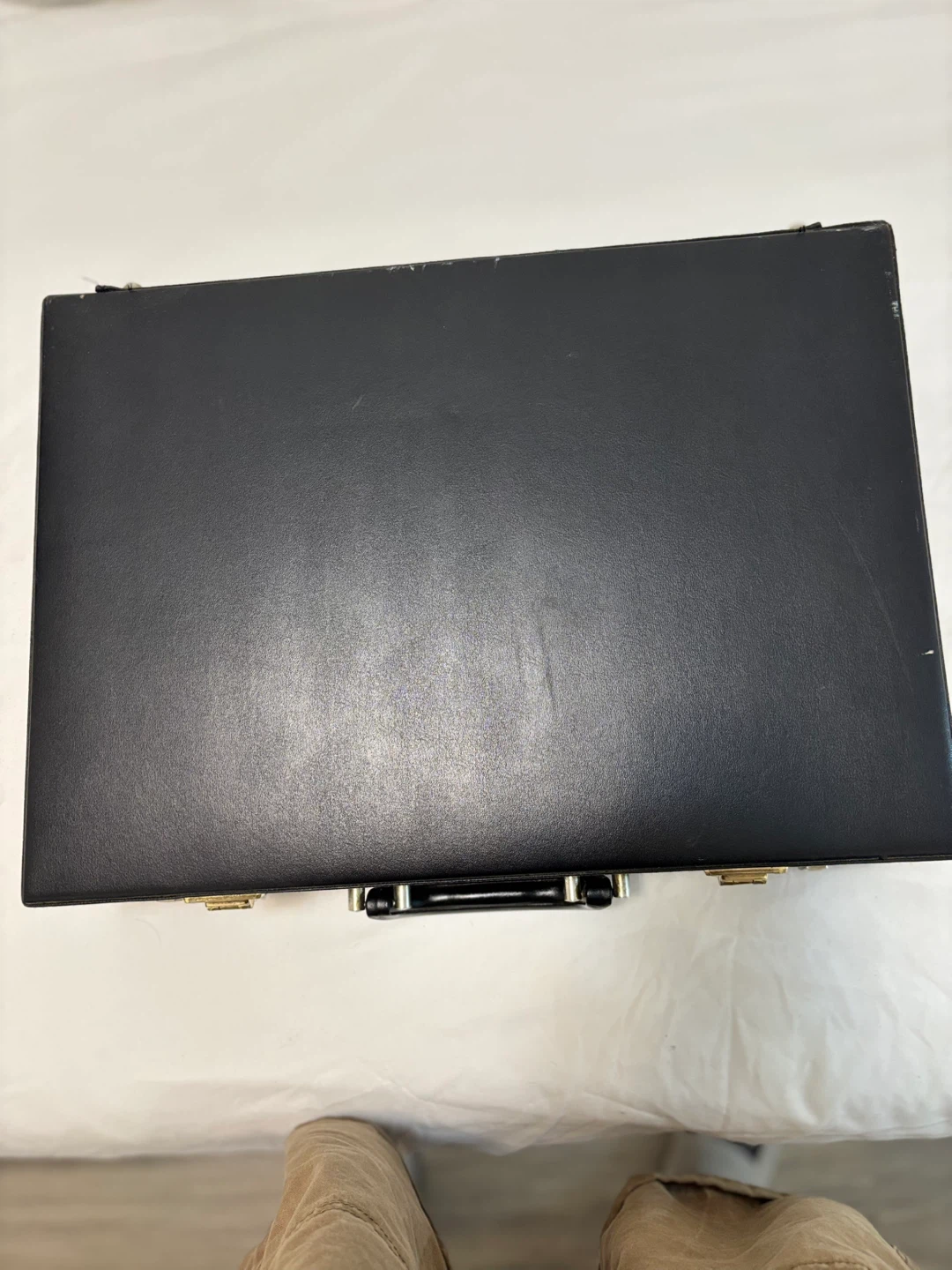 M.Brine Black Hard Shell Briefcase