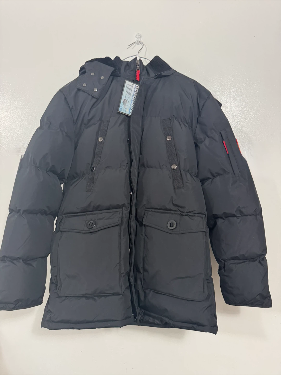 SPIRE Men’s Winter Puffer Jacket Black Size M