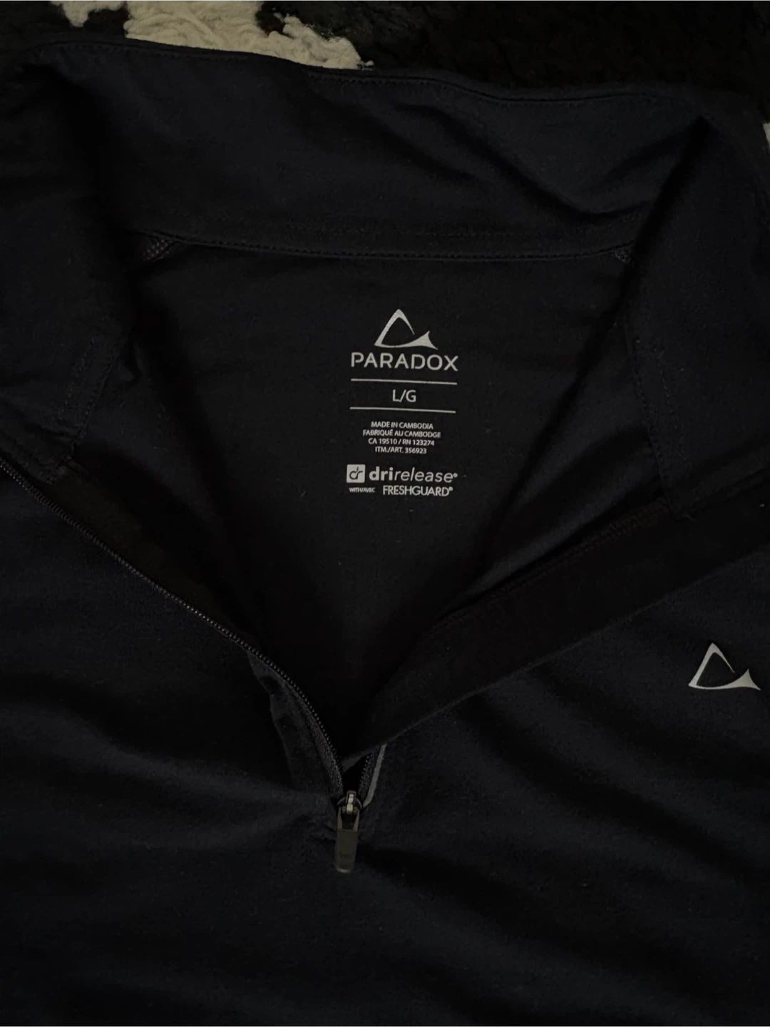 Paradox Men's Quarter-Zip Base Layer - Black - photo 4