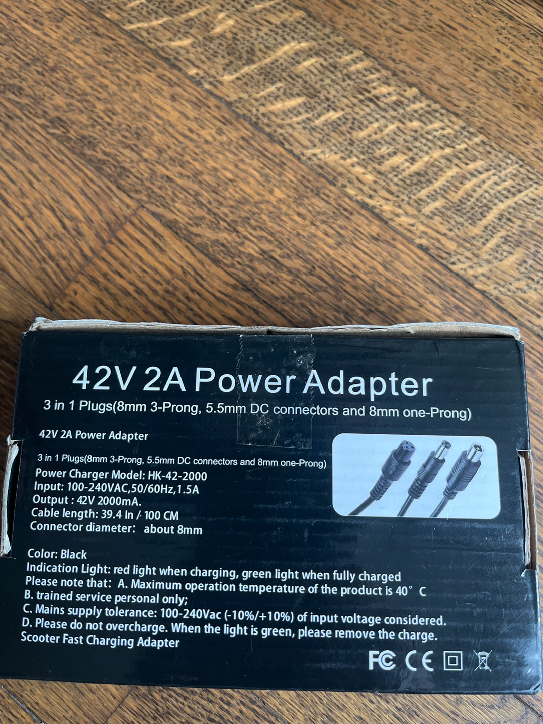 42V 2A Power Adapter for Electric Scooters - photo 2