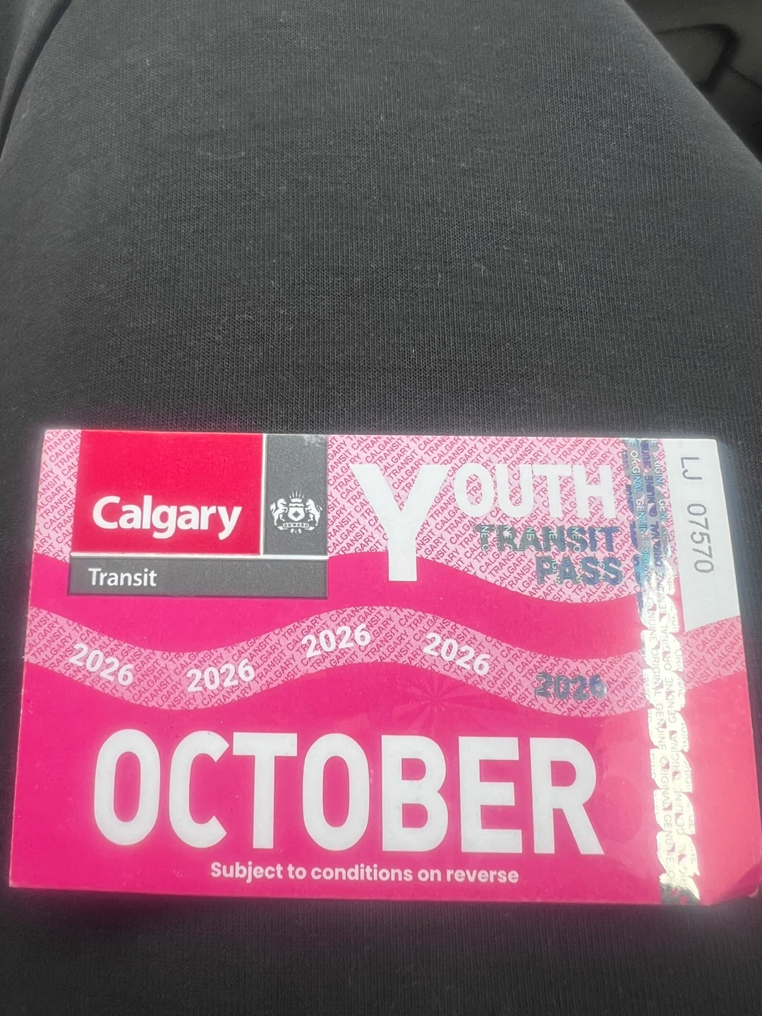Calgary Transit Youth Pass October 2026 - photo 2
