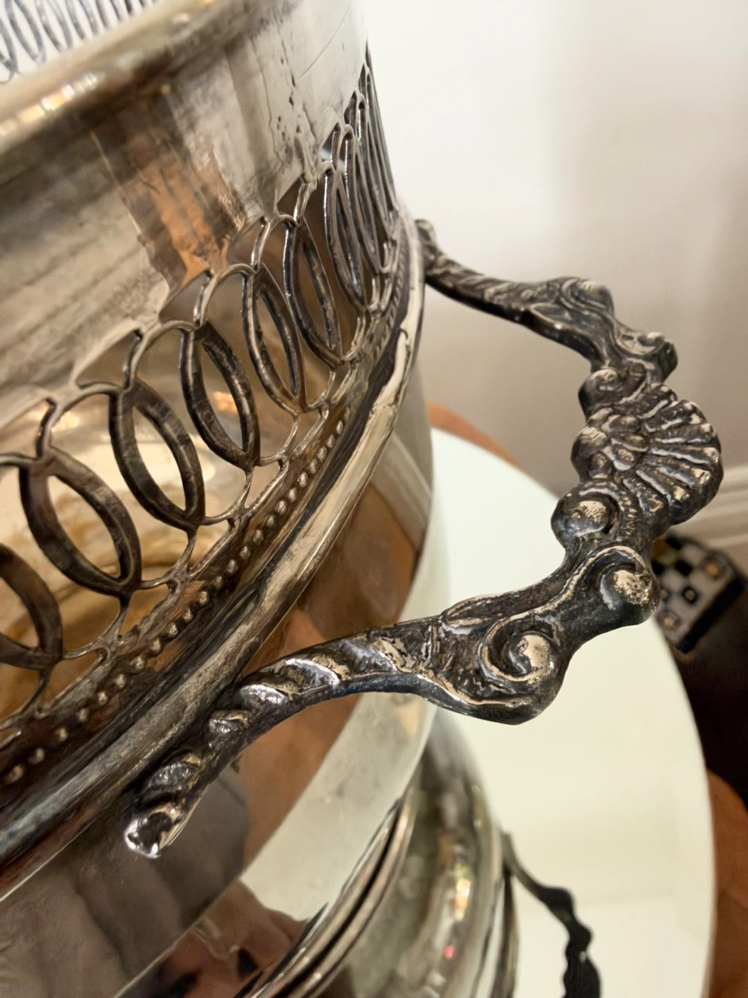 Silver-plated decorative champagne bucket - photo 2