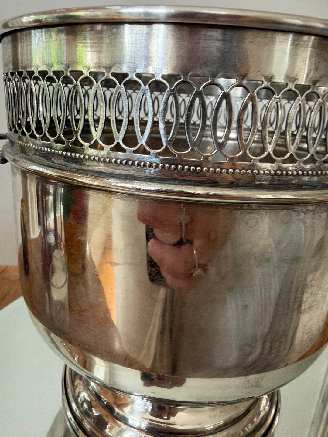 Silver-plated decorative champagne bucket - photo 3