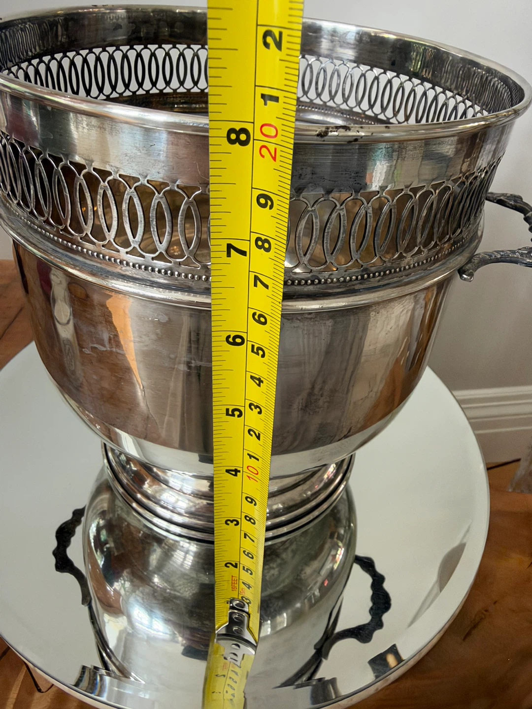 Silver-plated decorative champagne bucket - photo 5