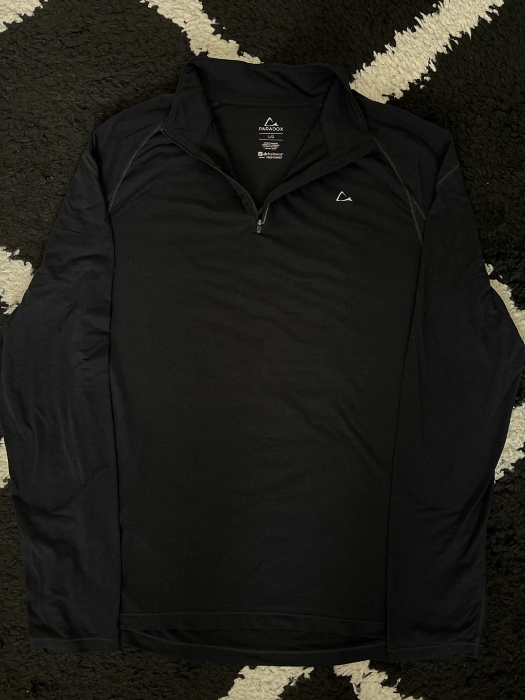 Paradox Men's Quarter-Zip Base Layer - Black - photo 5
