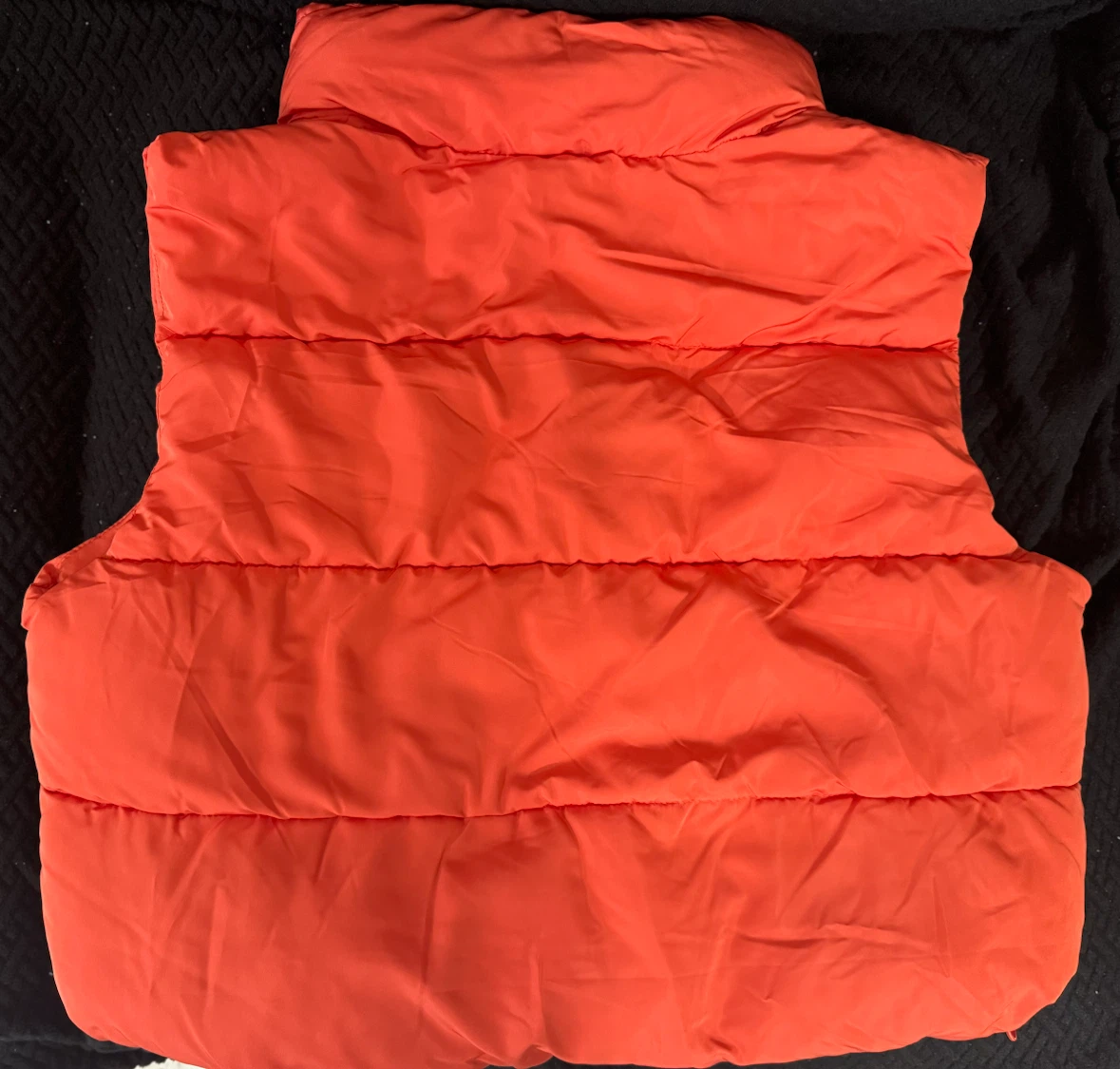 Love Tree Women’s Orange Puffer Vest Size M – Brand New - photo 2