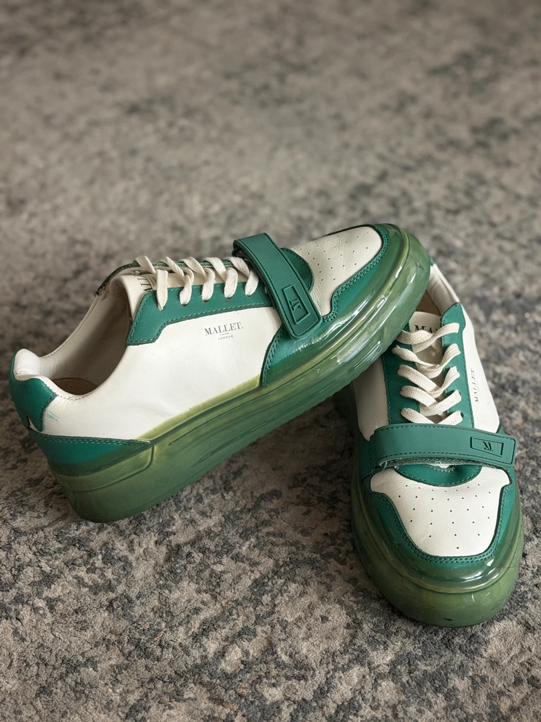 Mallet London Sneakers - White and Green