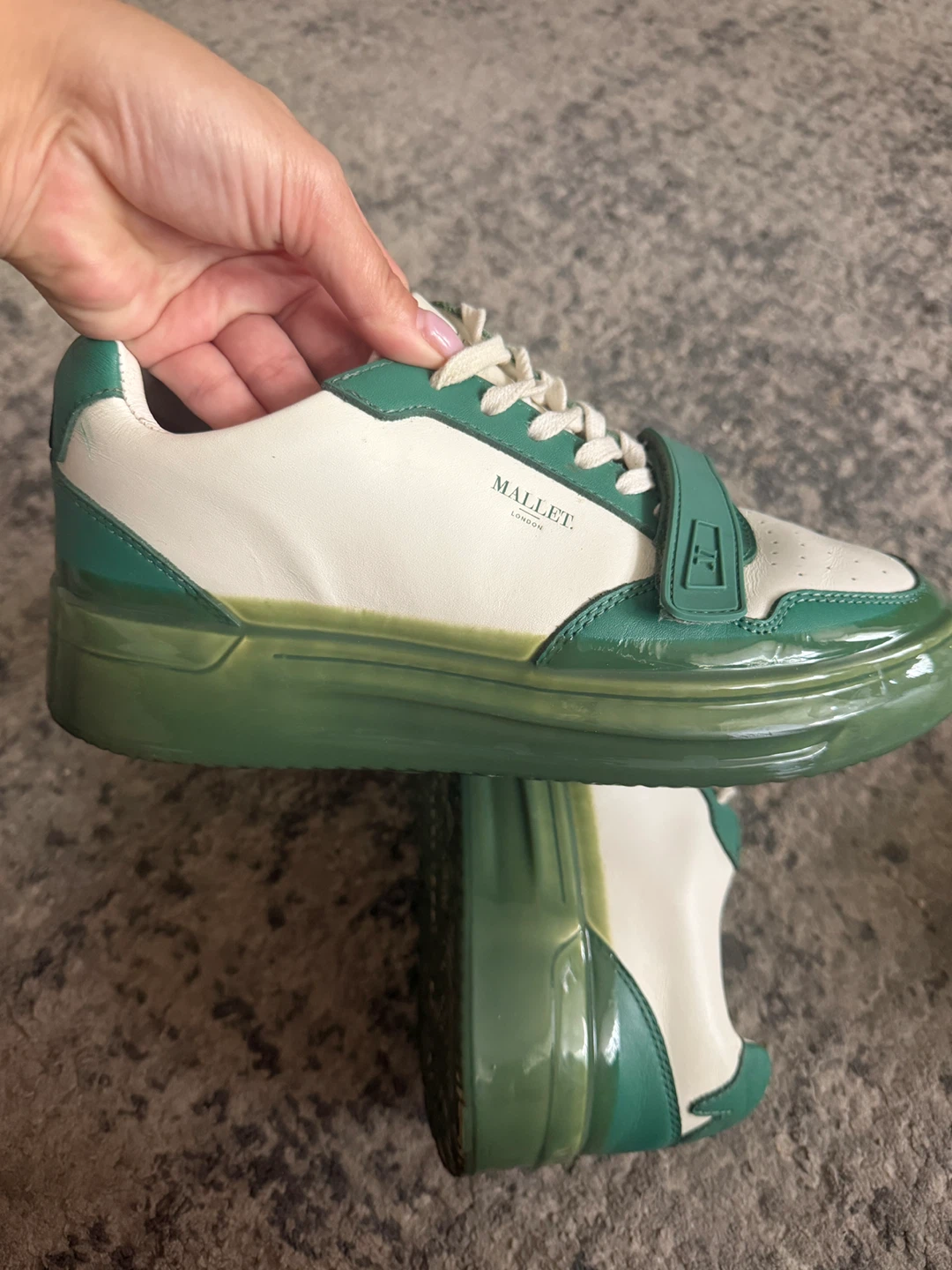 Mallet London Sneakers - White and Green - photo 3
