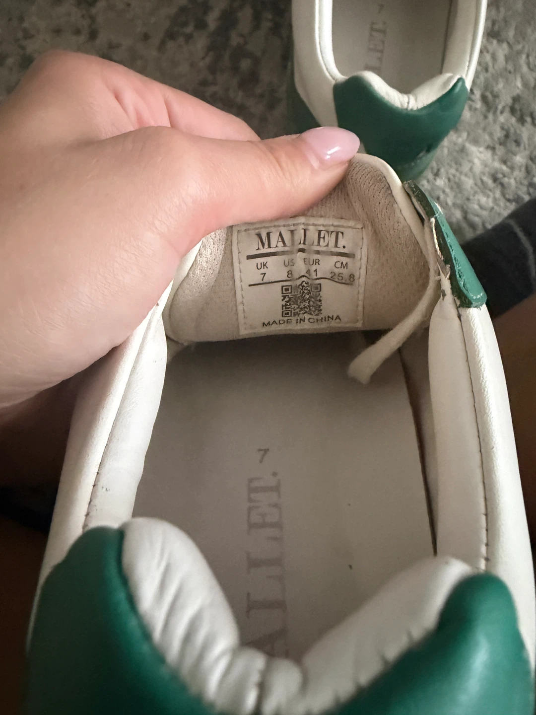 Mallet London Sneakers - White and Green - photo 5