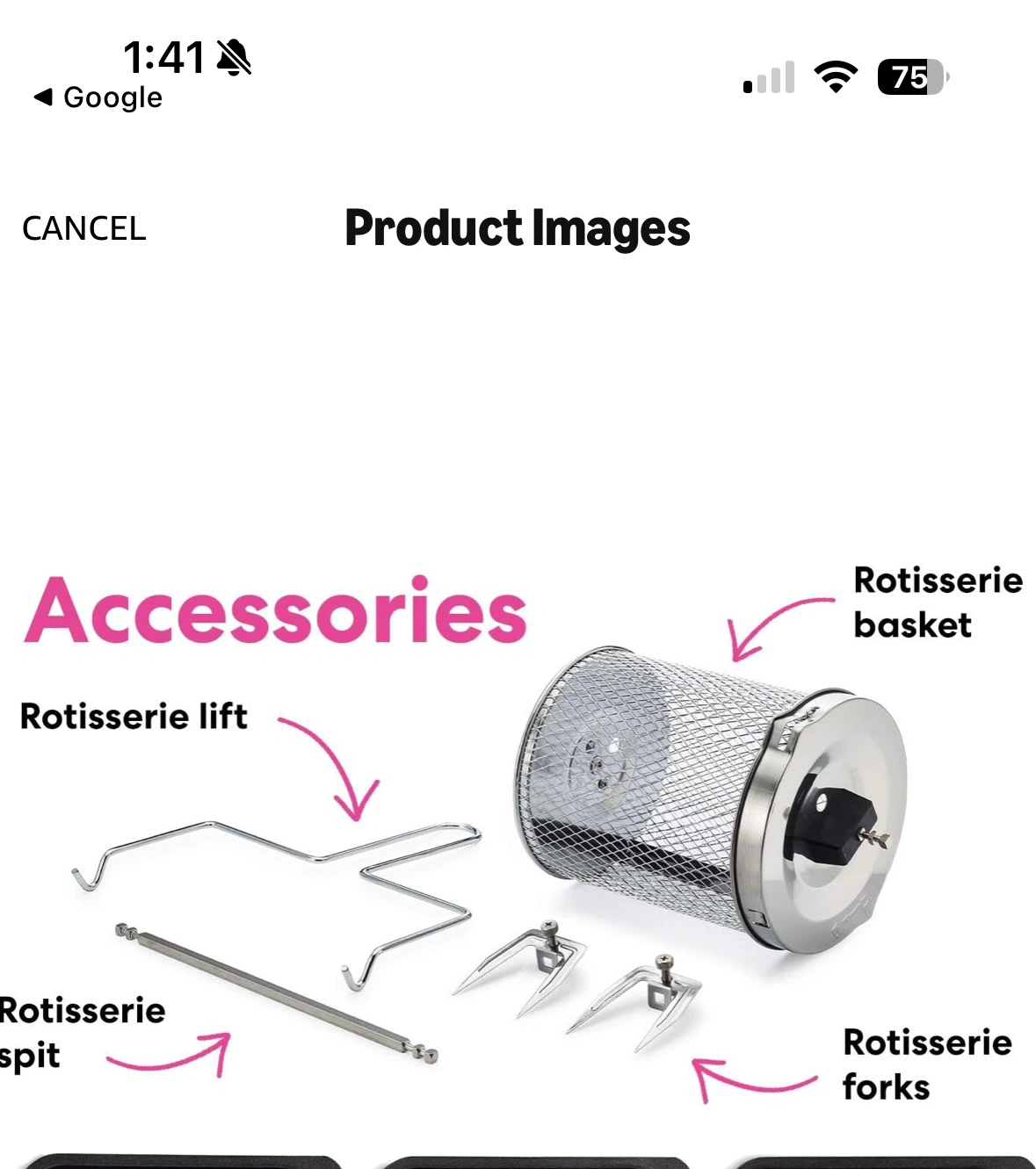 Free Stainless Steel Rotary Roasting Basket