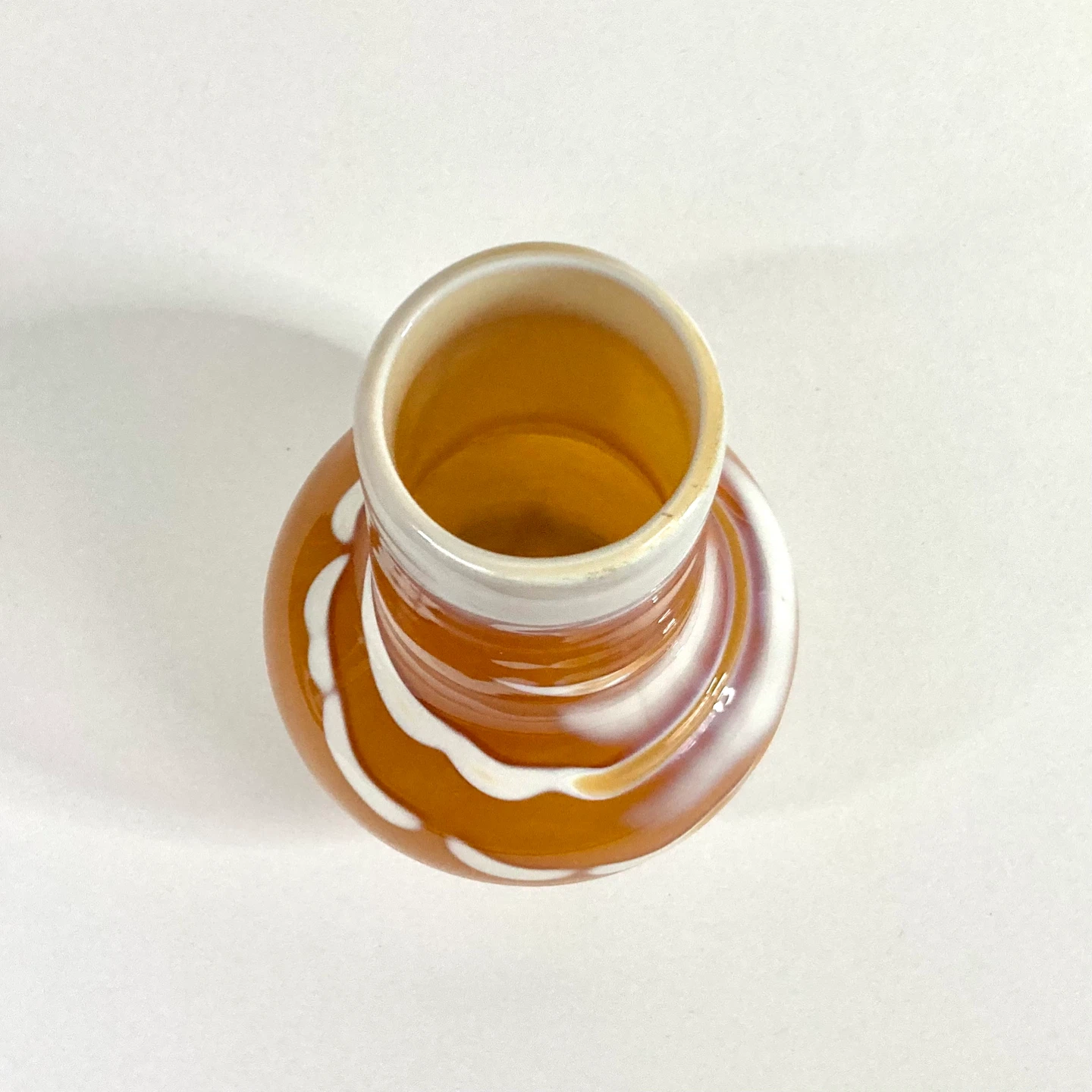 Mid-Century Modern Hand-Blown Art Glass Vase - photo 4