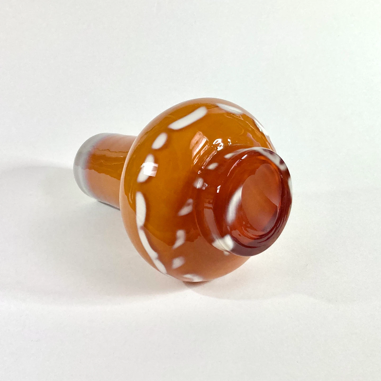 Mid-Century Modern Hand-Blown Art Glass Vase - photo 5