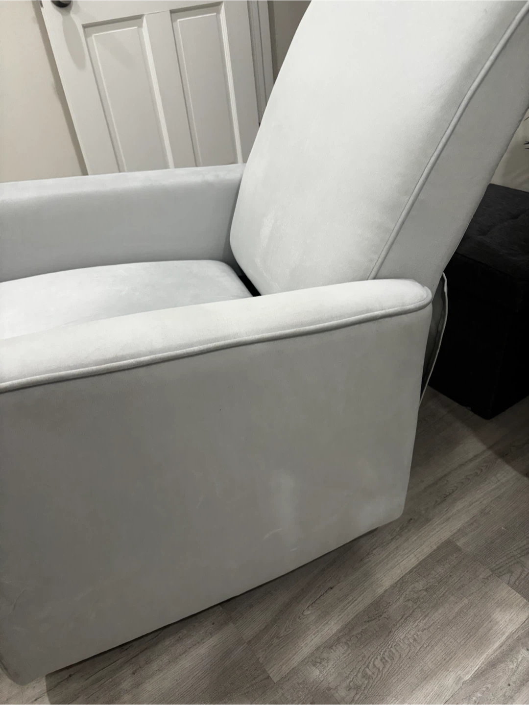 Light Blue Bedroom Swivel Chair - photo 2