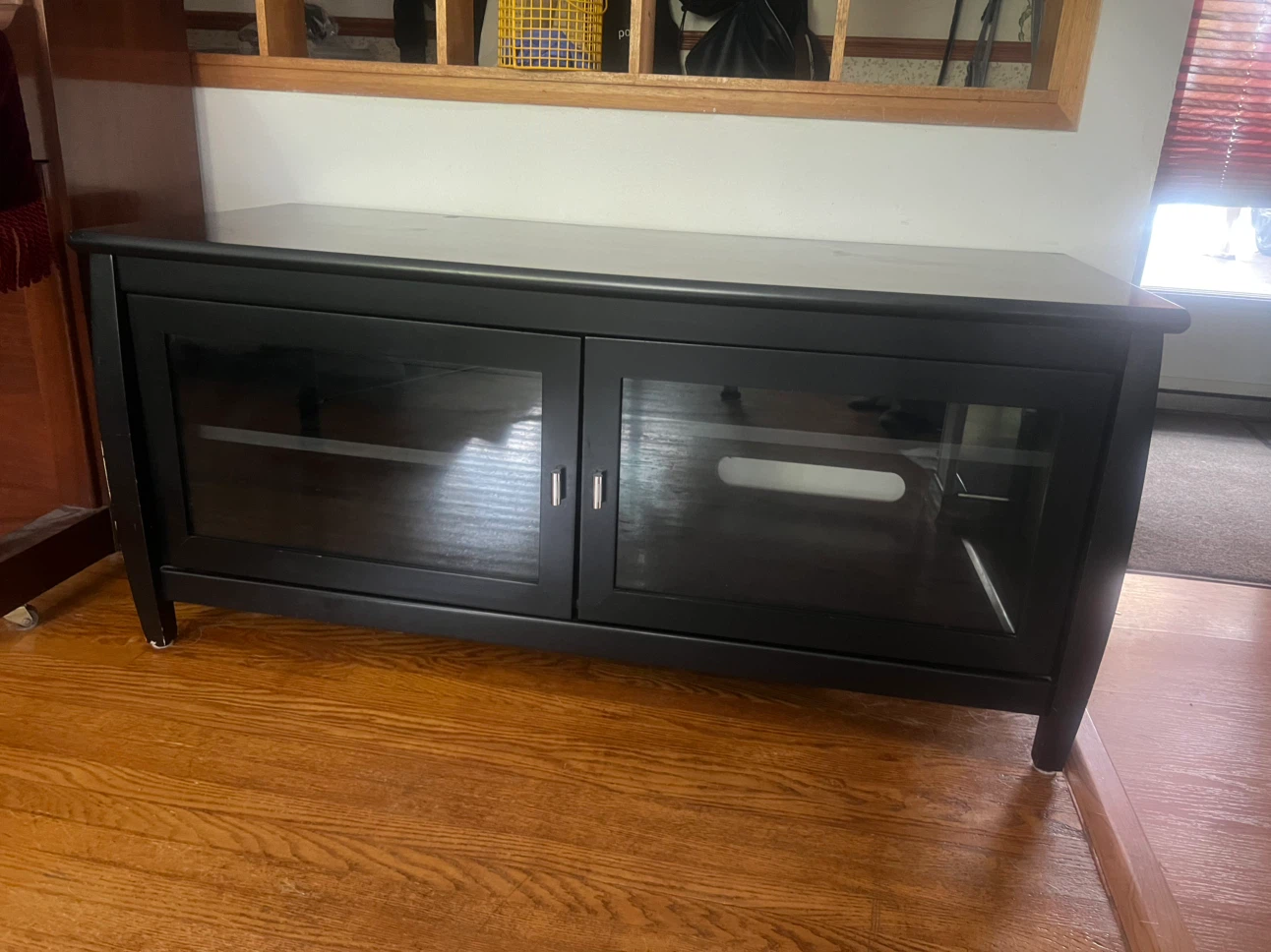 Black TV Media Console