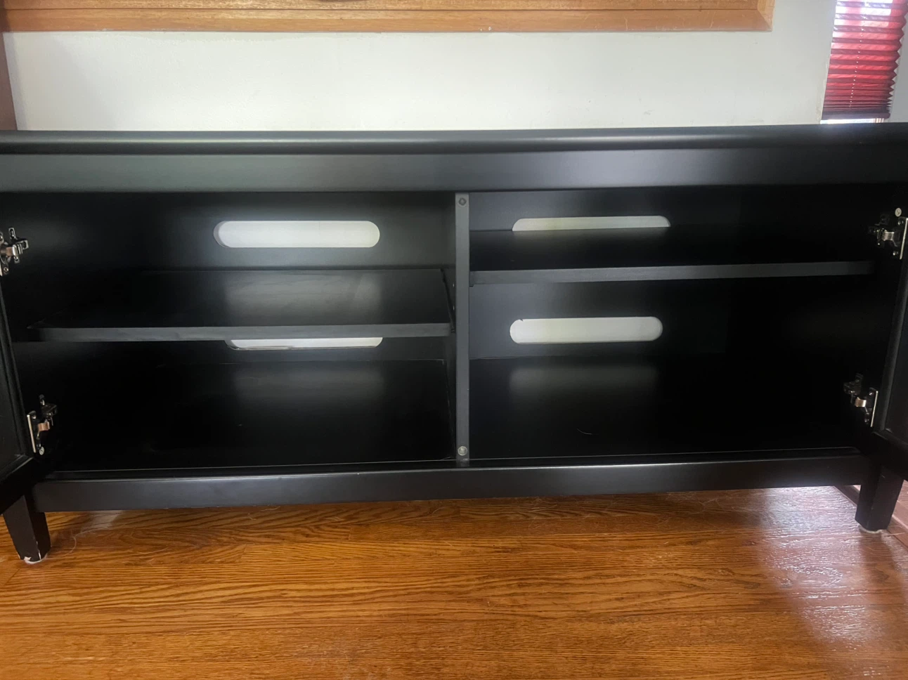 Black TV Media Console - photo 2