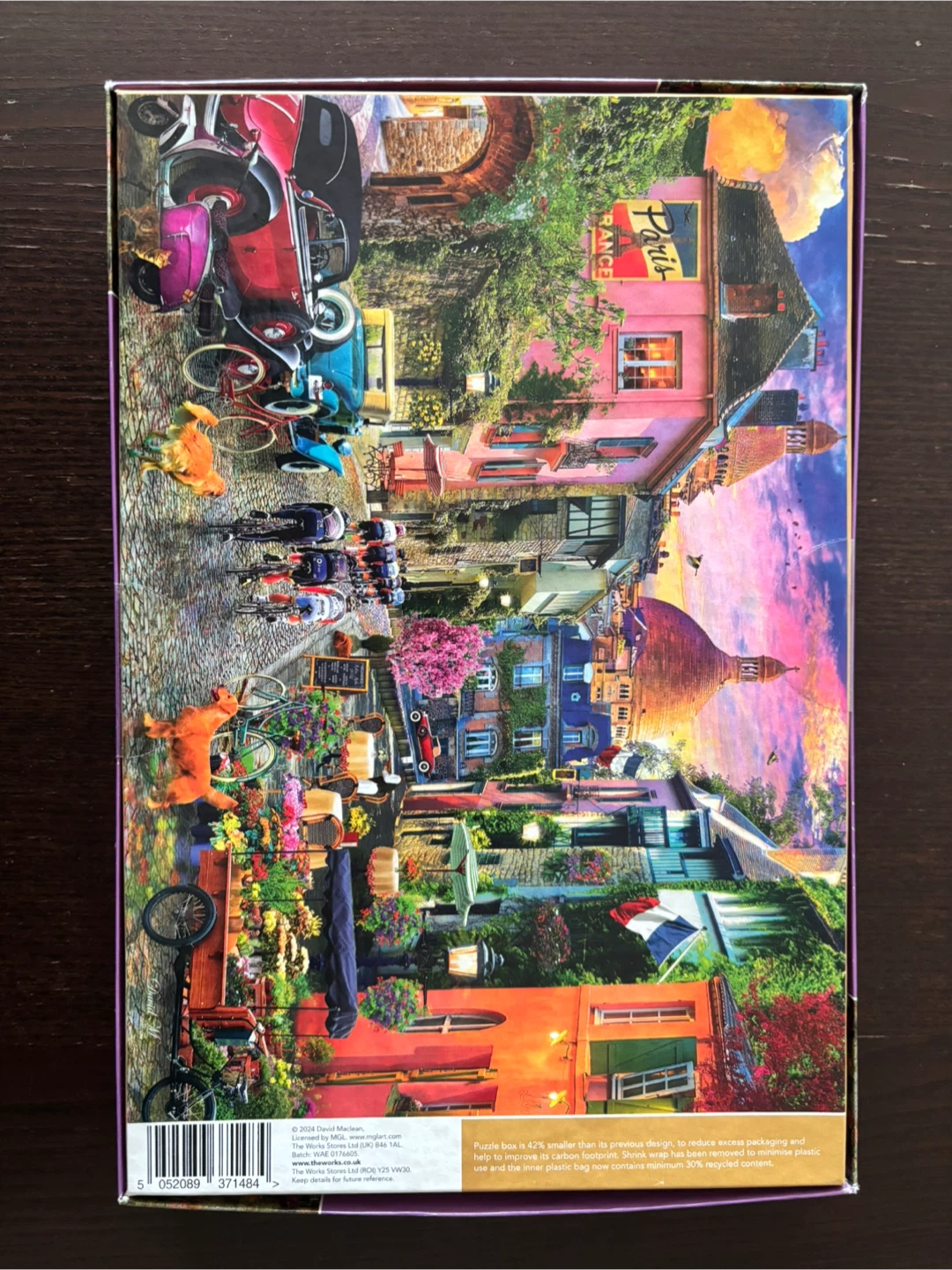 Corner Piece 500 Piece Parisian Scene Jigsaw Puzzle - photo 2