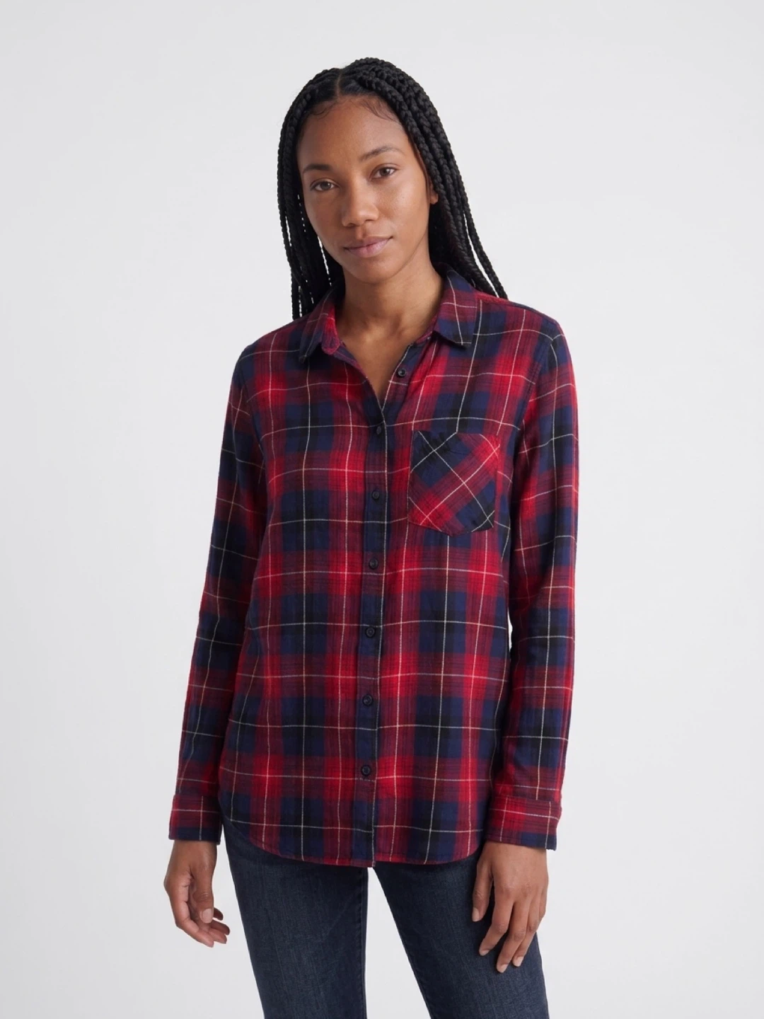 Superdry Red Check Plaid Flannel Shirt